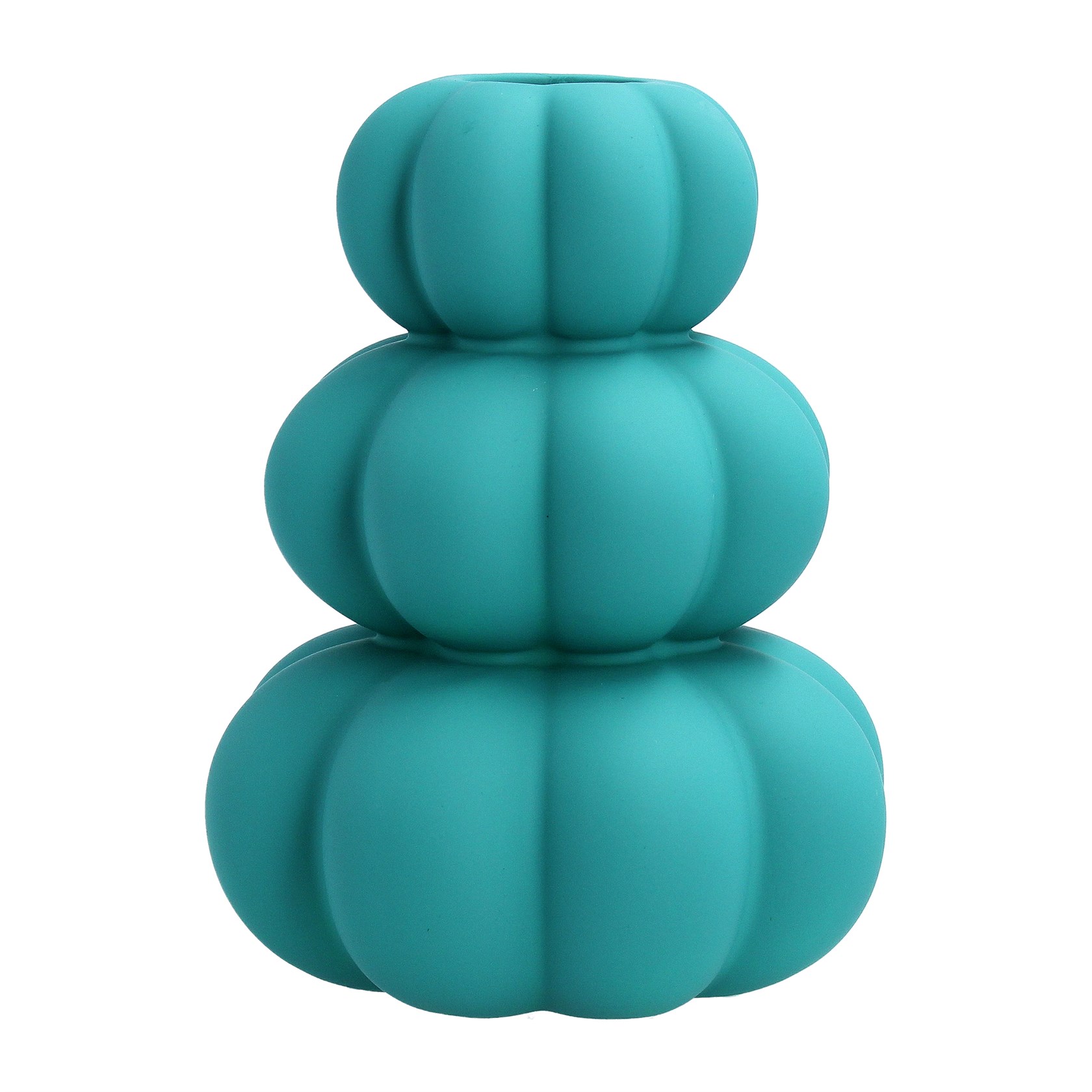 Turquoise Stacked Ceramic vase by Gisela Graham A turquoise stacked ceramic decorative vase. The perfect addition to your home or the perfect gift for yourself or a loved one. By London designer Gisela Graham.
